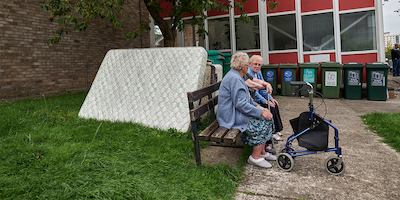 Ladies on a bench
