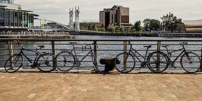 View of Media City in Salford