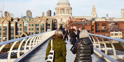 Older people outside St Pauls