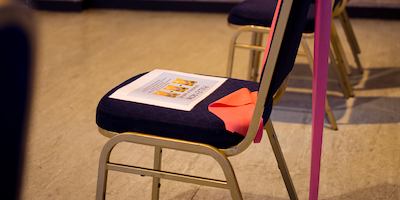 Chair with resistance band