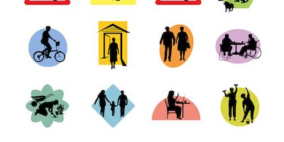 Suite of age-positive icons