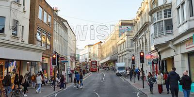 High street in Brighton