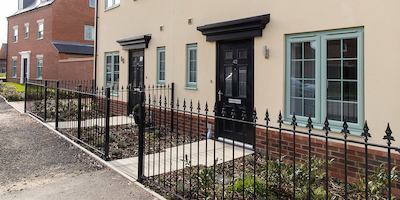 Exterior of a house with level access flooring
