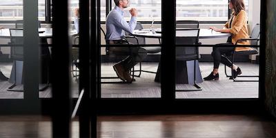 people working in an office