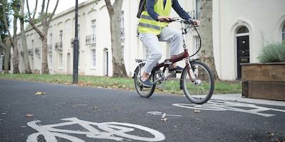 woman cycling