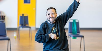 older man exercising