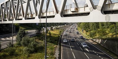 Landscape photo of a bridge in Manchester