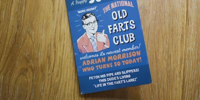 Ageist birthday card