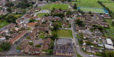 Drone shot of Lincolnshire