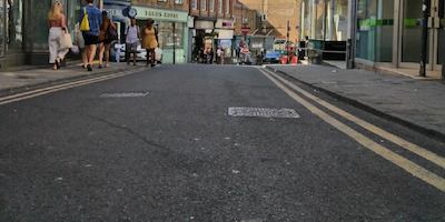 a mostly empty street