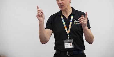 Colin talking in a meeting