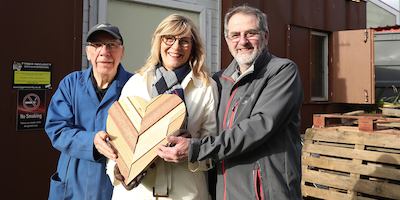 Christine-Calder-with-Norrie-Mason-and-Gavin-from-Hamilton-Men's-Shed