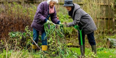 Two-older-women-gardening