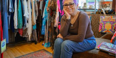 Older woman in store