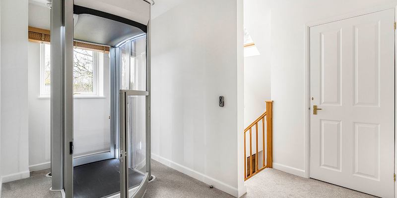 Interior of house with lift