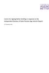 Ageing Better response to interim Cridland report