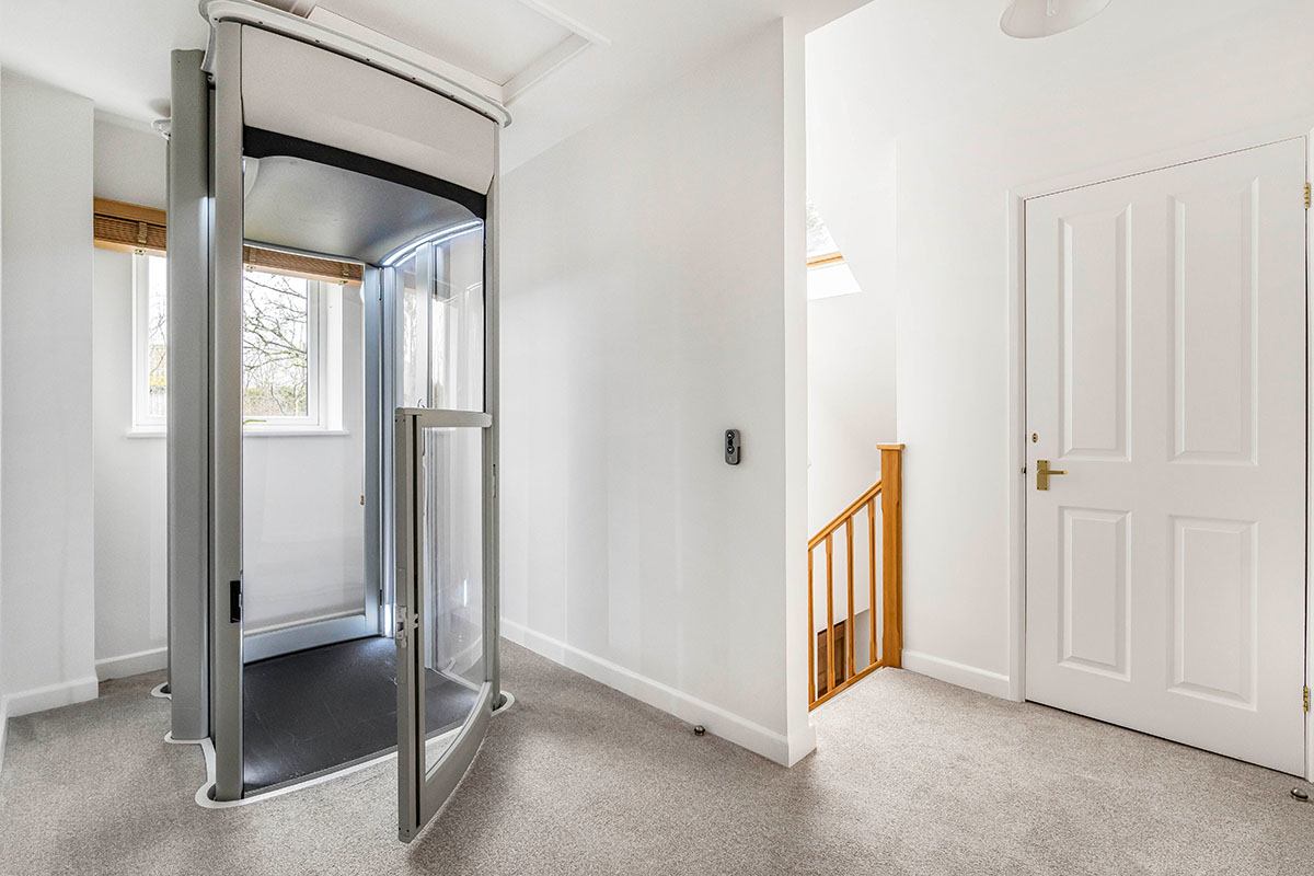 Interior of house with lift