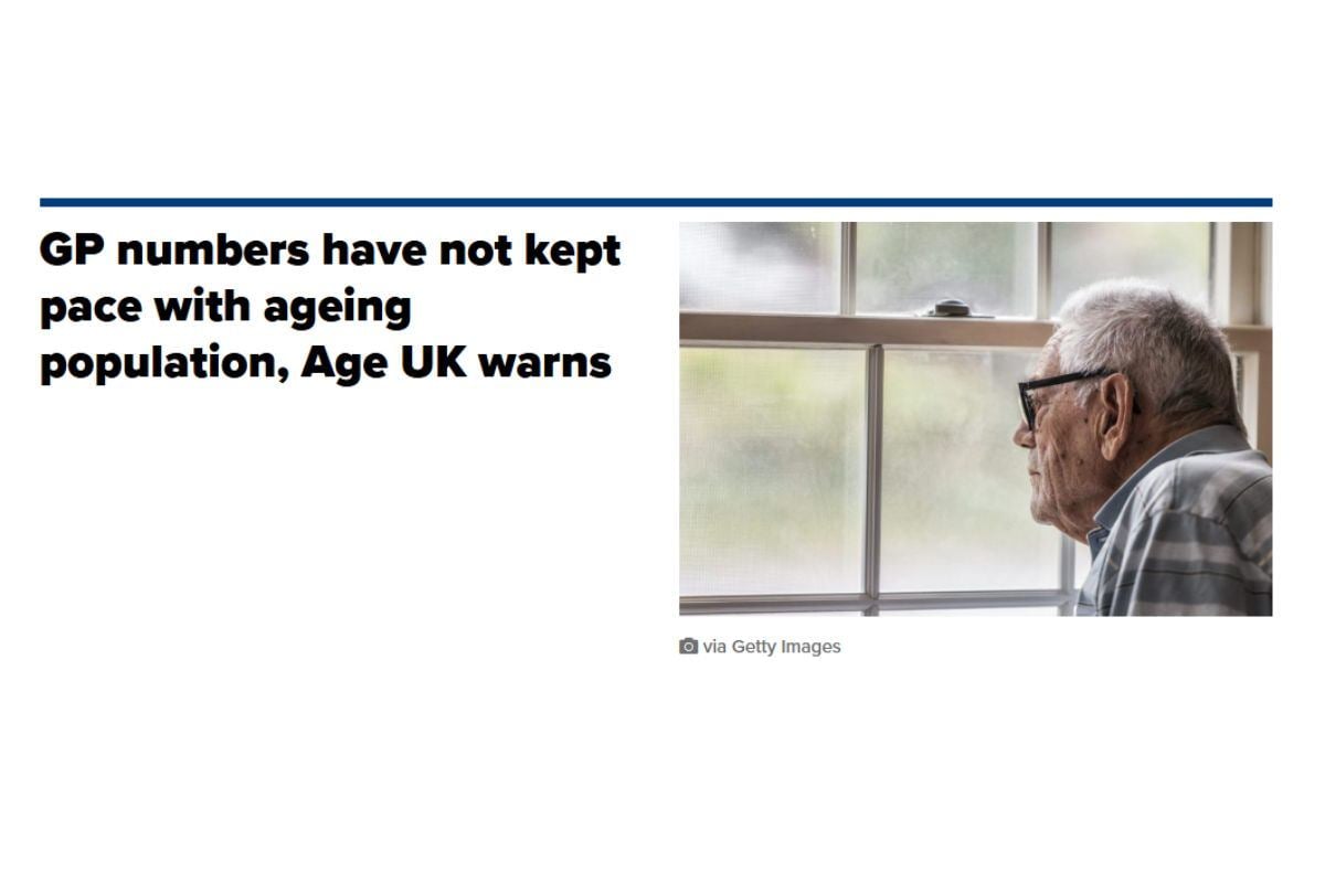 A photo of stereotypes of older people in an article