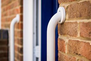 Grab rails outside a front door