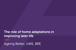 The role of home adaptations in improving later life