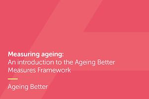 Measuring ageing:  An introduction to the Ageing Better Measures report  cover thumbnail.