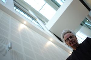 Man looking into camera