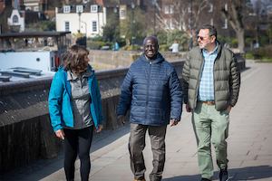 group of people walking