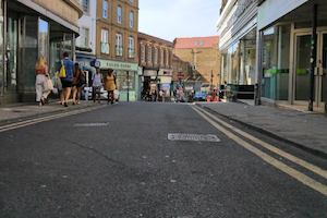 a mostly empty street