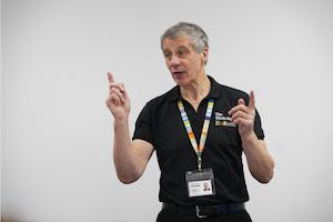 Colin talking in a meeting