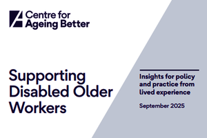 Supporting Disabled Older Workers front cover