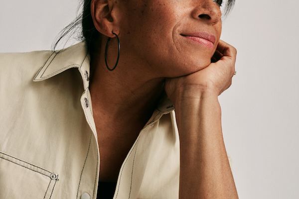 Older woman in a jumpsuit