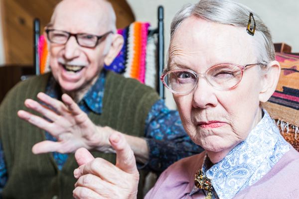 Old aged, p****d off