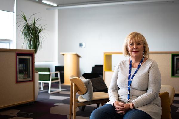 Older worker in office