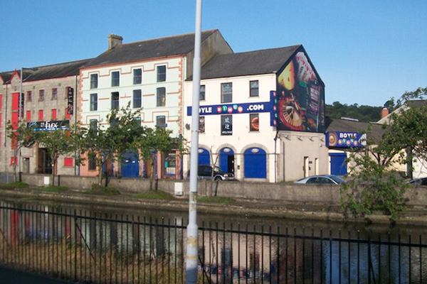 Newry scenery along the water at Merchant's Quay.