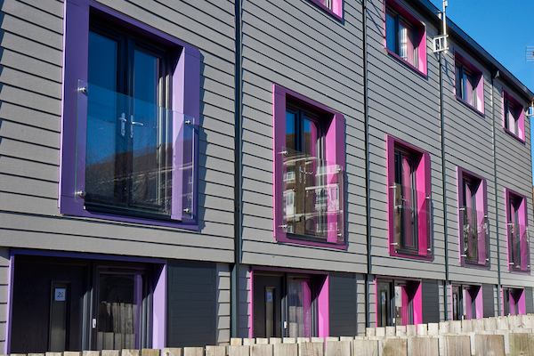 Modern housing in Notthingham.