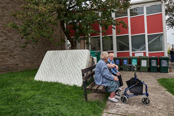 Ladies on a bench