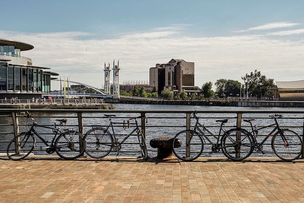 View of Media City in Salford