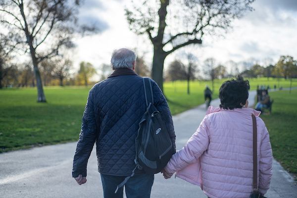 Couple in the park