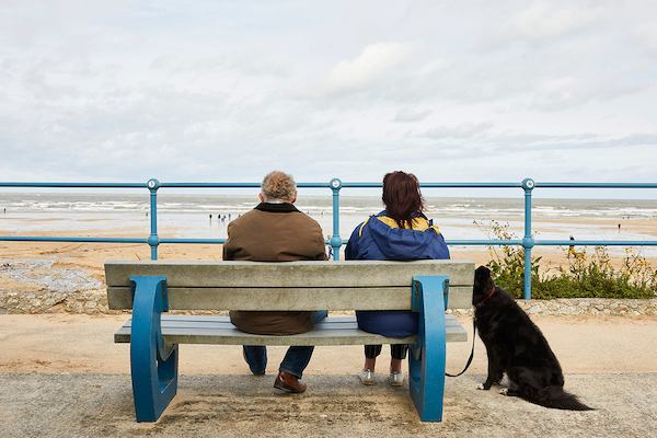 Couple on bench