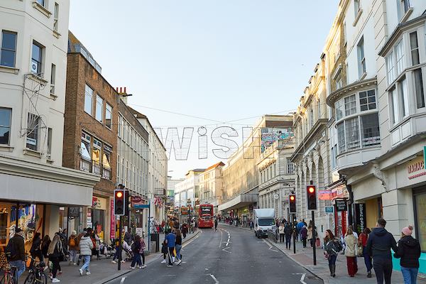 High street in Brighton