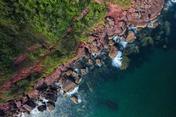 Aerial view of Torbay beach