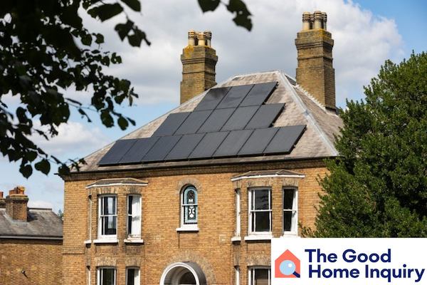 house with solar panels