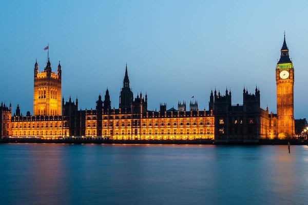 parliament at night