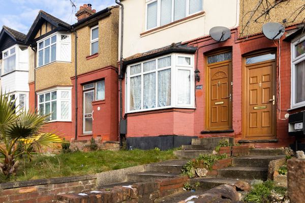 a row of terraced houses