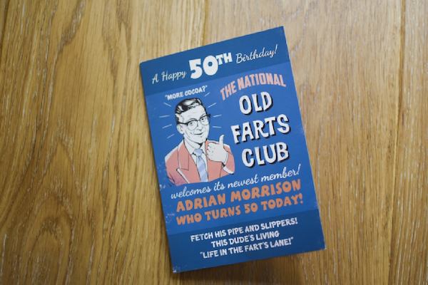 Ageist birthday card