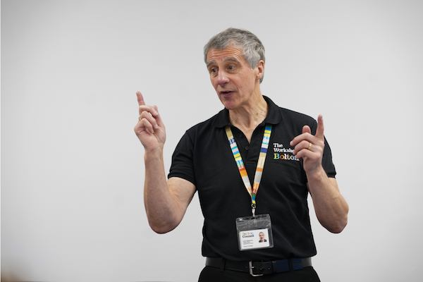 Colin talking in a meeting