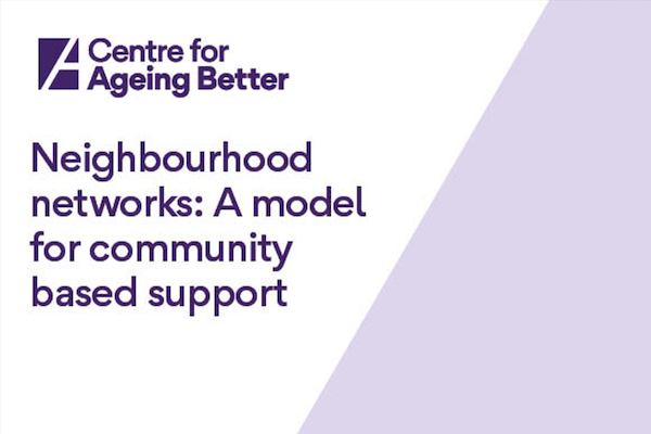Neighbourhood networks: A model for community-based support