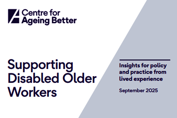 Supporting Disabled Older Workers front cover